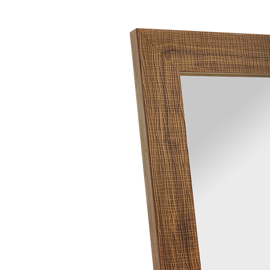 Truckee Floor Standing Cheval Mirror In Oak Frame