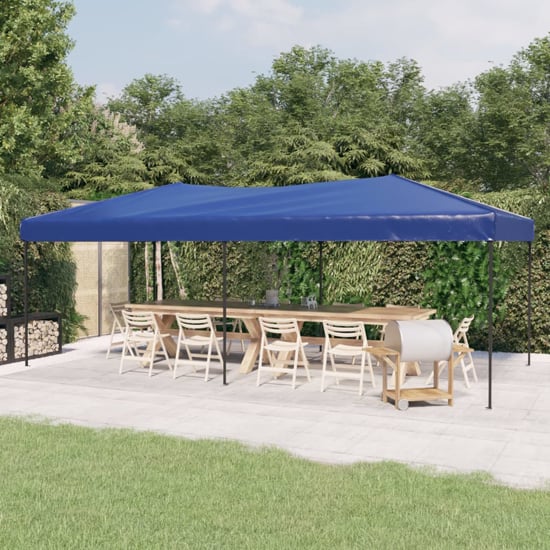 Product photograph of Truett Oxford Fabric 3m X 6m Folding Party Tent In Blue from Furniture in Fashion