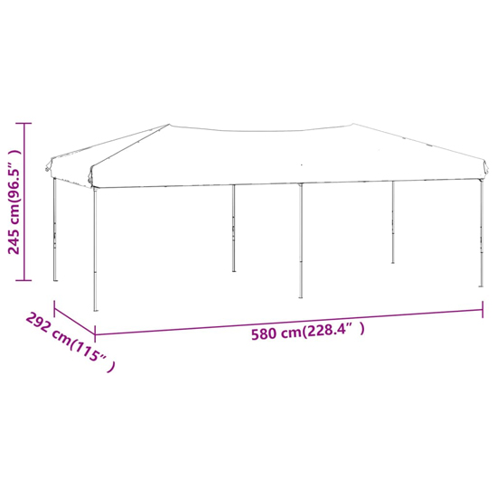 Truett Oxford Fabric 3m x 6m Folding Party Tent In Cream