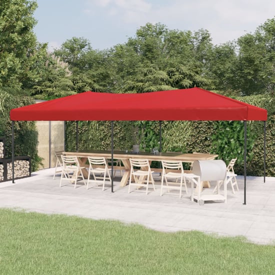 Product photograph of Truett Oxford Fabric 3m X 6m Folding Party Tent In Red from Furniture in Fashion