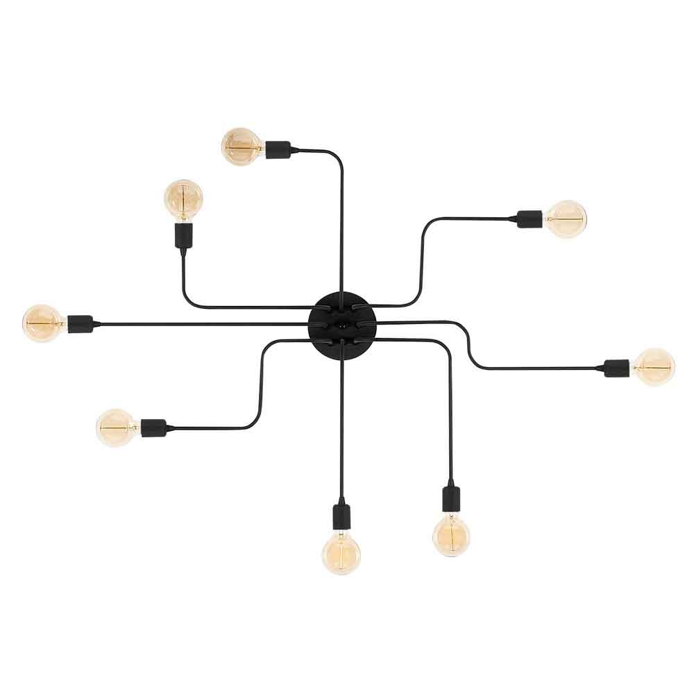 Truva Small Metal Ceiling Light in Black
