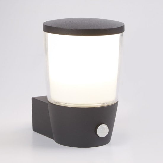 Product photograph of Tucson Outdoor 1 Light Wall Bracket In Dark Grey from Furniture in Fashion