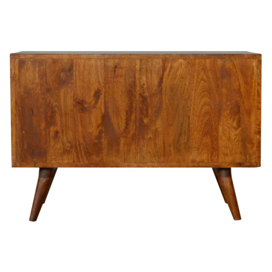 Tufa Wooden Pineapple Carved Sideboard In Chestnut_4