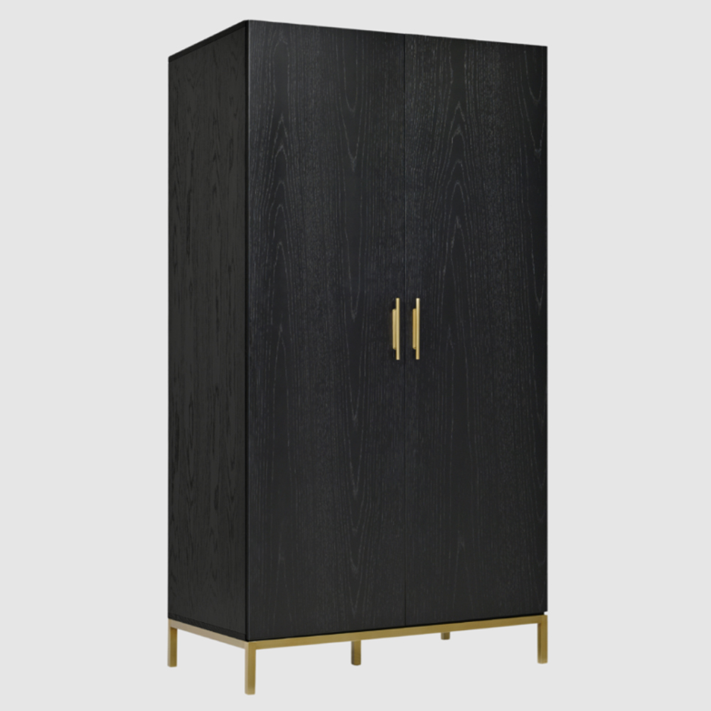 tulare wooden wardrobe with 2 doors in wenge-image-99987