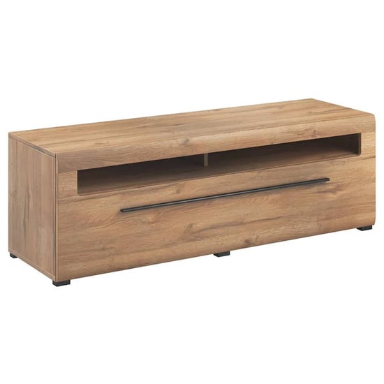 Trail Wooden TV Stand Wide With 1 Drawer In Grandson Oak