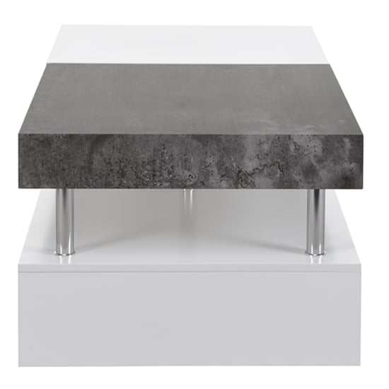 Tuna Wooden Storage Coffee Table In White And Concrete Effect_7