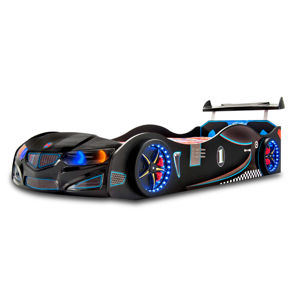 Turbo Black BMW GT1 Childrens Car Bed with Spoiler