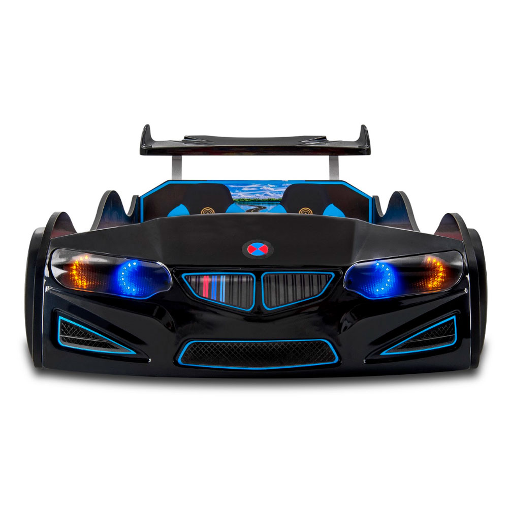 Turbo Black BMW GT1 Childrens Car Bed with Spoiler