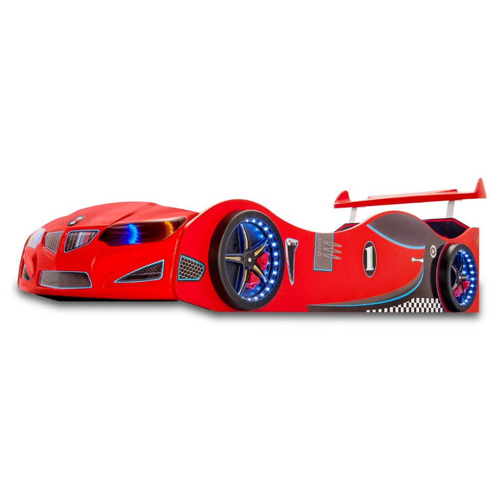 Turbo Red BMW GT1 Childrens Car Bed with Spoiler