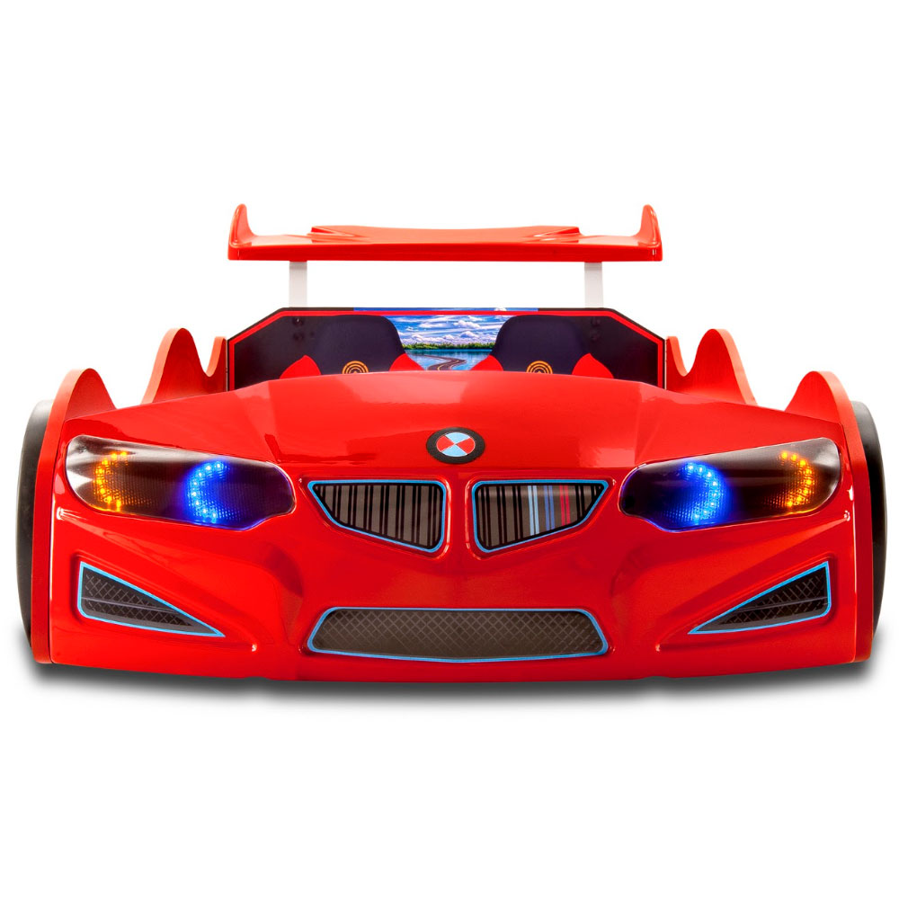 Turbo Red BMW GT1 Childrens Car Bed with Spoiler