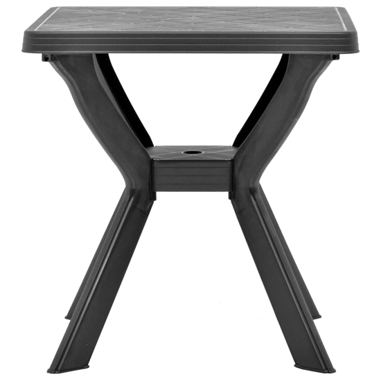 Turlock Square Plastic Bistro Table In Anthracite