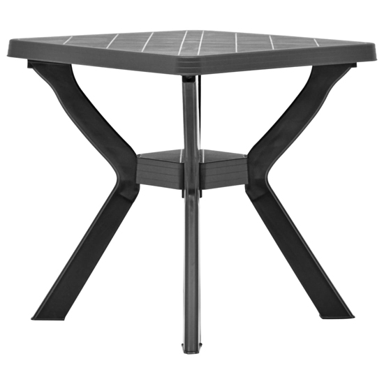 Turlock Square Plastic Bistro Table In Anthracite