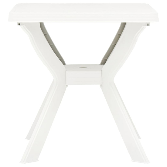 Turlock Square Plastic Bistro Table In White