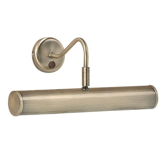 Read more about Turner 2 lights 355mm wall light in antique brass