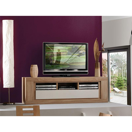 tvstand 12sn9806 - Where You Can Place Large TV Stands In Wood: A Couple Of Interior Suggestions