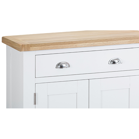 Tyler Wooden 2 Doors And 1 Drawer Sideboard In White_4