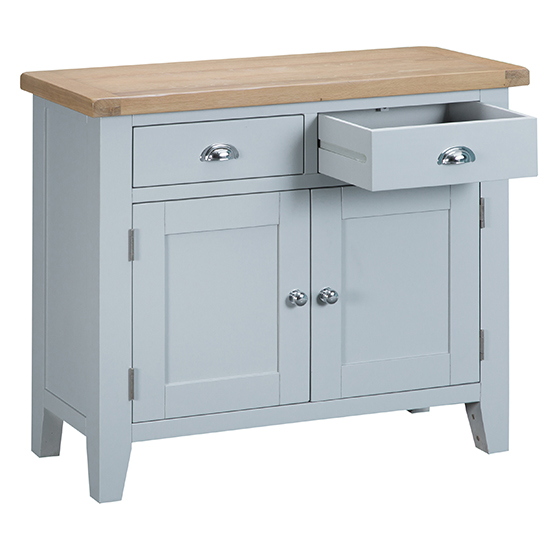 Tyler Wooden 2 Doors And 2 Drawers Sideboard In Grey_2