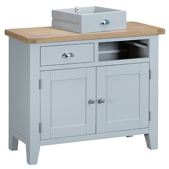 Tyler Wooden 2 Doors And 2 Drawers Sideboard In Grey_3