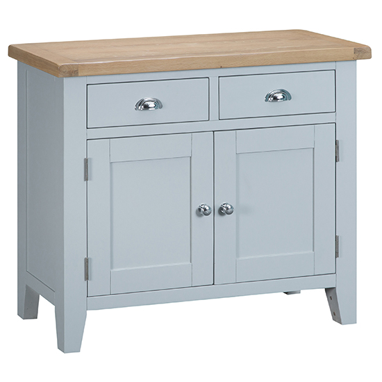 Tyler Wooden 2 Doors And 2 Drawers Sideboard In Grey