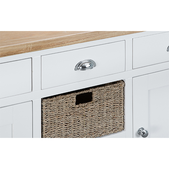 Tyler Wooden 2 Doors And 3 Drawers Sideboard In White_6
