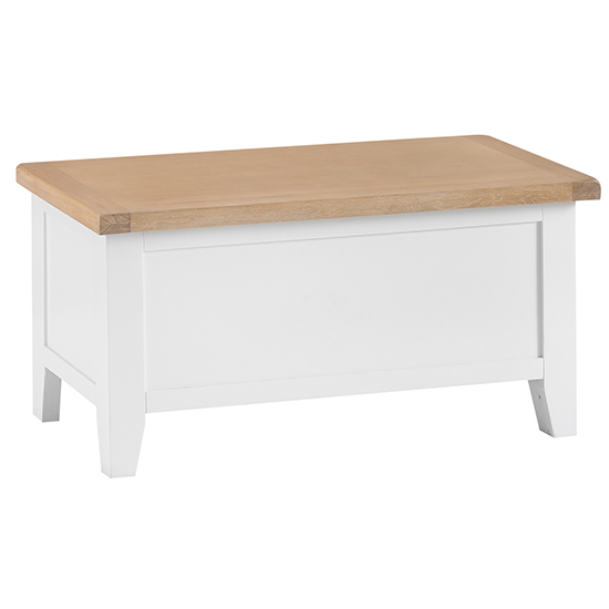 Tyler Wooden Blanket Box In White Furniture in Fashion