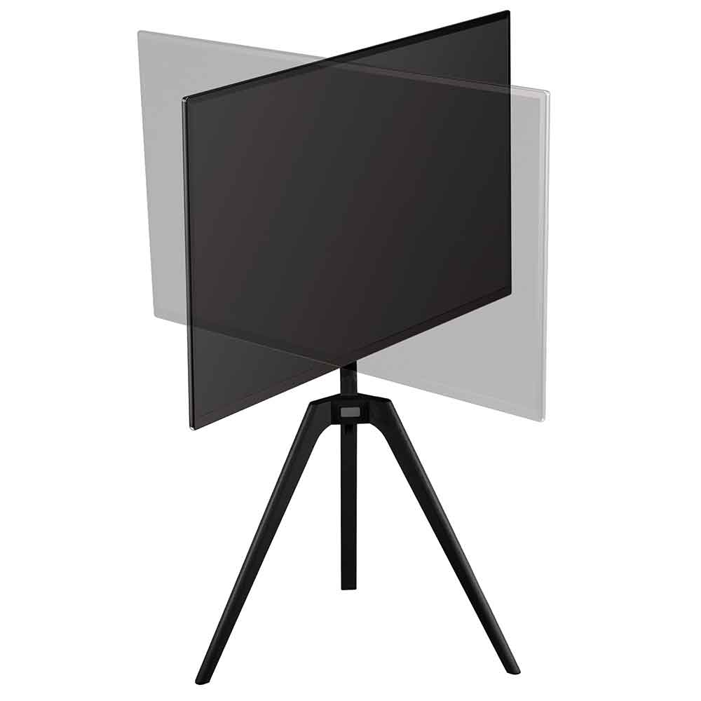 Tyler Floor Standing Wooden TV Stand - Black
