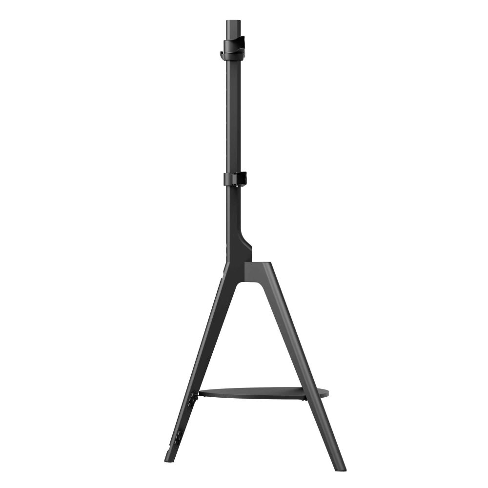 Tyler Floor Standing Wooden TV Stand With Shelf - Black