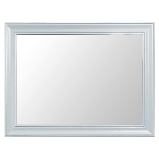 Tyler Large Wall Mirror In Grey Wooden Frame Furniture in Fashion