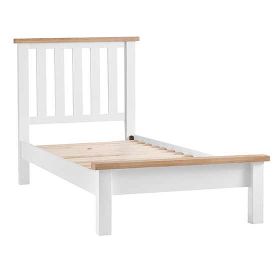 Tyler Wooden Single Bed In White