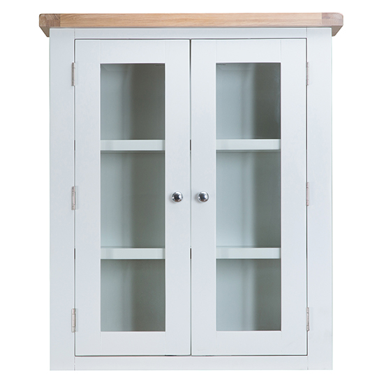 Tyler Small Wooden Wall Hung Display In White Furniture in