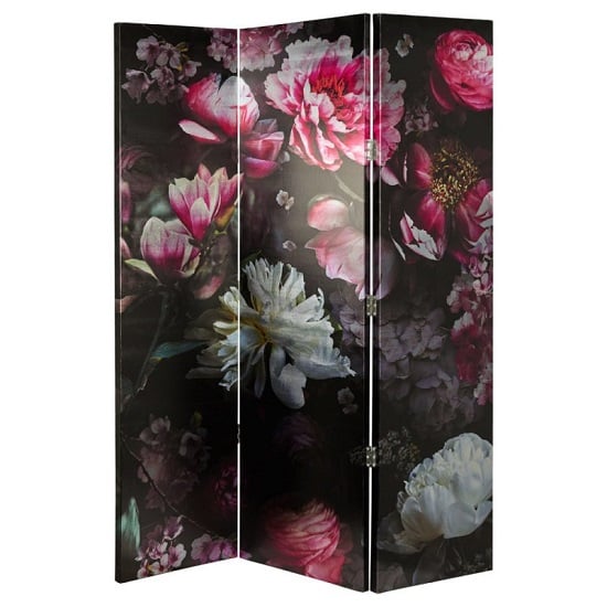 Tylor Canvas Room Divider Screen In Floral Design