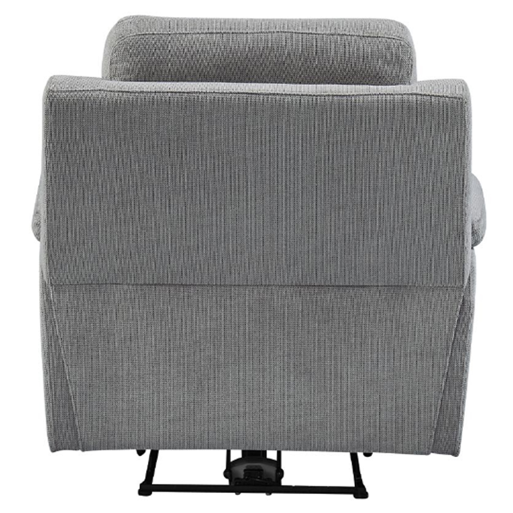 Tyrone Fabric Electric Recliner 1 Seater Sofa In Stone