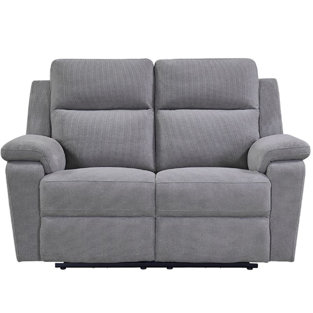 Tyrone Fabric Electric Recliner 2 Seater Sofa In Stone