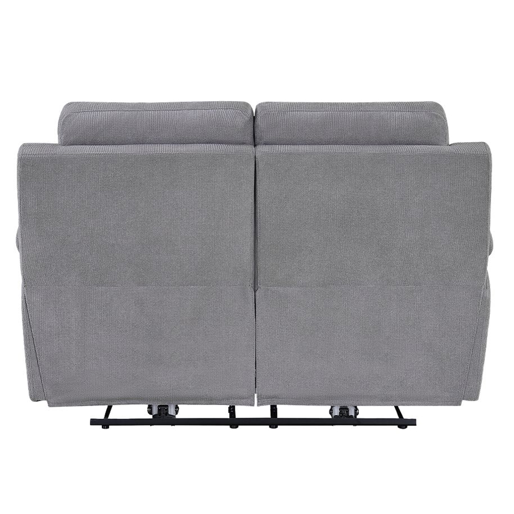 Tyrone Fabric Electric Recliner 2 Seater Sofa In Stone