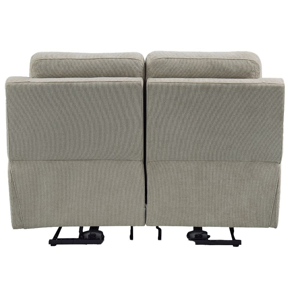 Tyrone Fabric Electric Recliner 2 Seater Sofa In Taupe