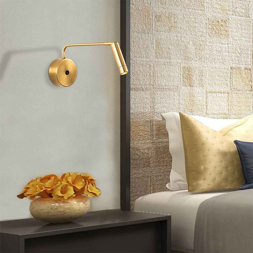 Ugur Metal Wall Lamp in Yellow and Black