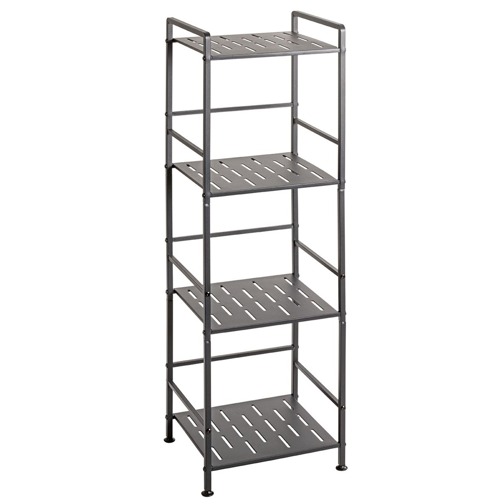 Umatilla Metal Shelving Unit With 4 Shelves In Anthracite