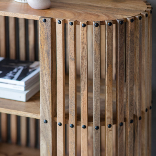 Uniontown Slatted Acacia Wood Console Table In Natural