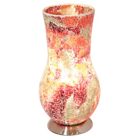 Product photograph of Mosaic Red Vase Lamp from Furniture in Fashion