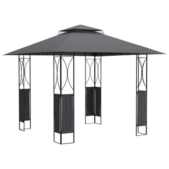 Unity Fabric Gazebo With Roof In Anthracite