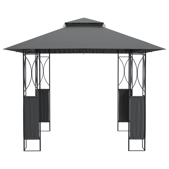 Unity Fabric Gazebo With Roof In Anthracite