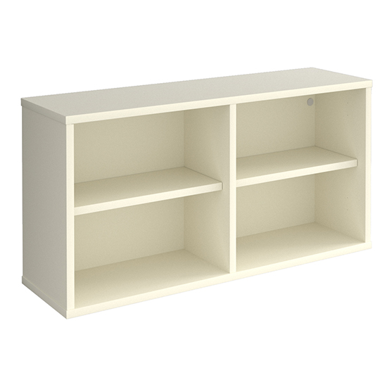 Upton Wooden Box Shelving Unit In White With 4 Shelves FiF