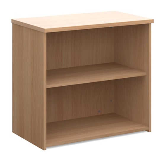 Photo of Upton home and office wooden bookcase in beech with 1 shelf