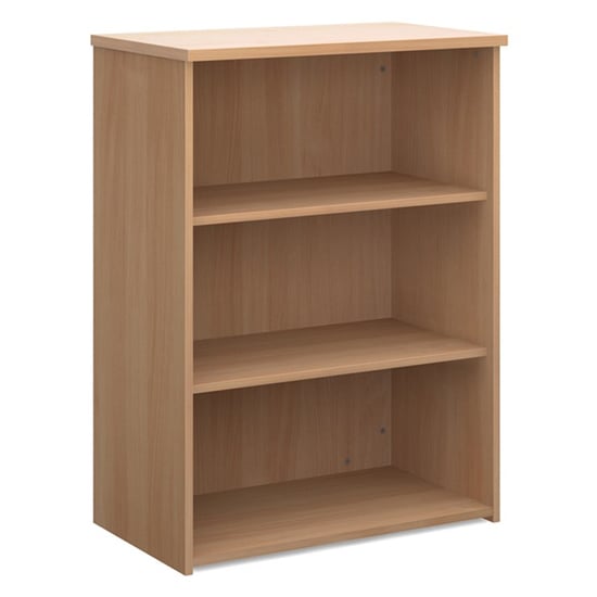 Photo of Upton home and office wooden bookcase in beech with 2 shelves