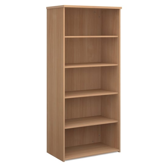 Upton Home And Office Wooden Bookcase In Beech With 4 Shelves