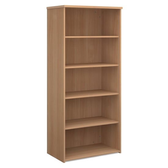 Read more about Upton home and office wooden bookcase in beech with 4 shelves