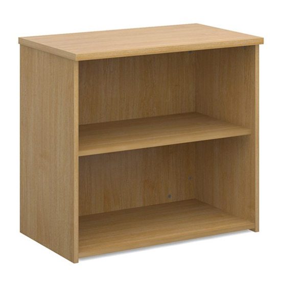 Photo of Upton home and office wooden bookcase in oak with 1 shelf