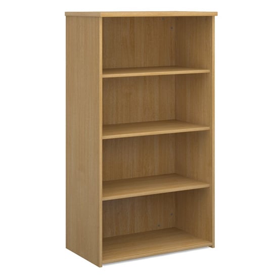 Photo of Upton home and office wooden bookcase in oak with 3 shelves