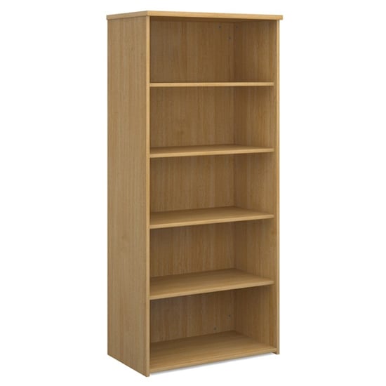 Photo of Upton home and office wooden bookcase in oak with 4 shelves