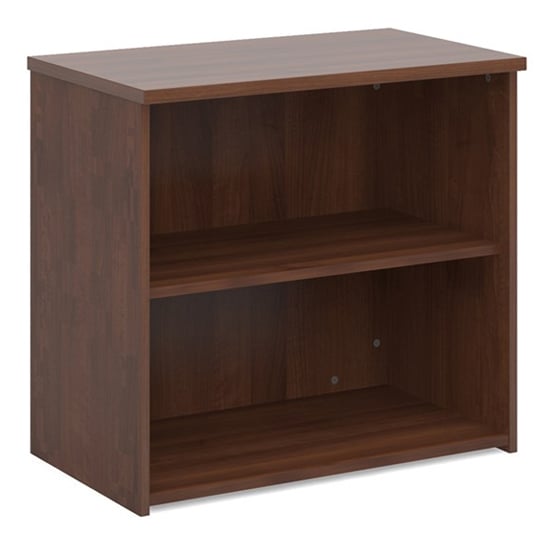 Upton Home And Office Wooden Bookcase In Walnut With 1 Shelf
